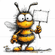 Add a design custom bee.  Pick bee A or bee B or get 2 bees,  tell me what you want the sign to say