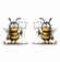 Add a design custom bee.  Pick bee A or bee B or get 2 bees,  tell me what you want the sign to say
