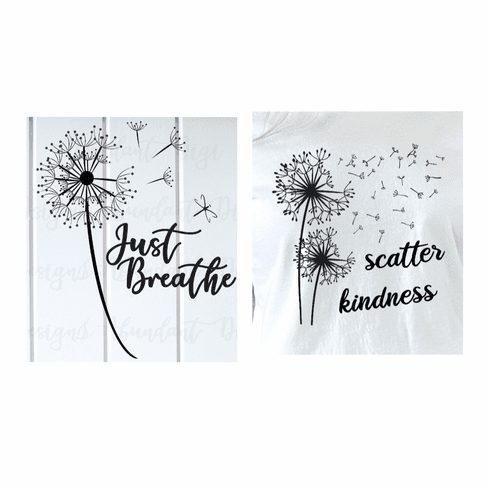Add a design dandelions