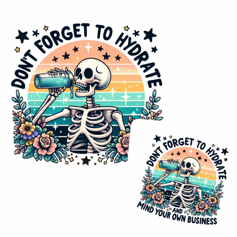 Add a design Don't forget to hydrate