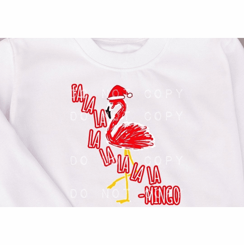 Add a design Fa LA La flamingo