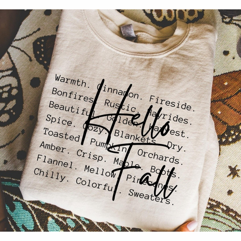 Add a design Hello Fall