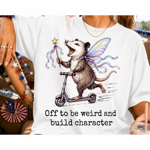 Add a design Off to be weird and build character