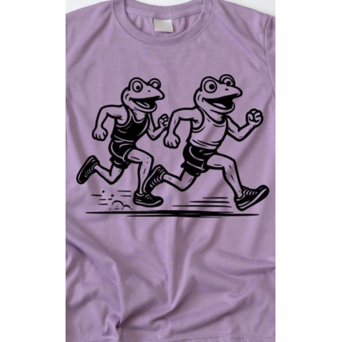 Add a design running frogs