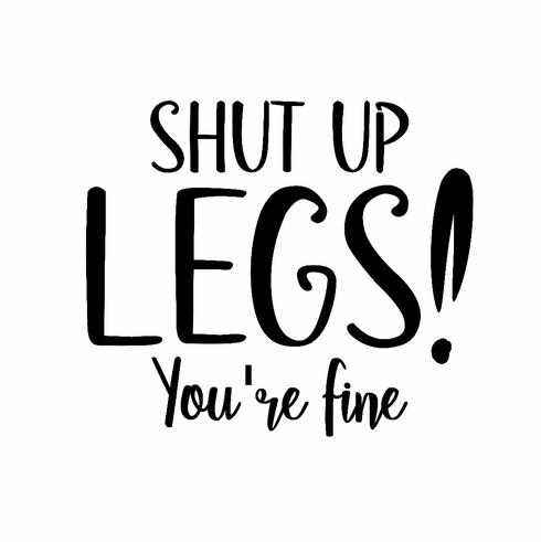 Add a design shut up legs, you're fine!