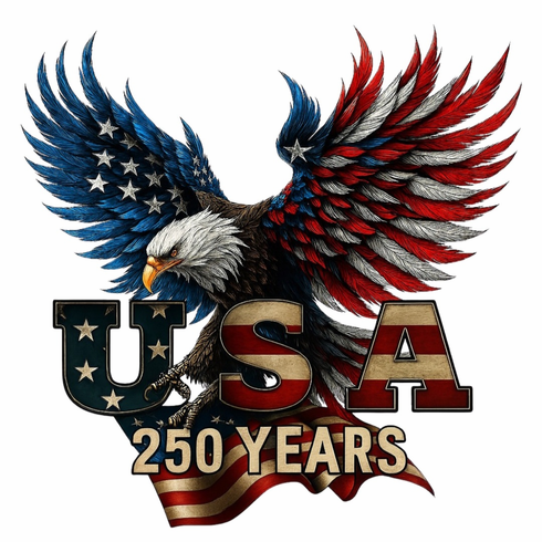 Add a design USA 250 years eagle 