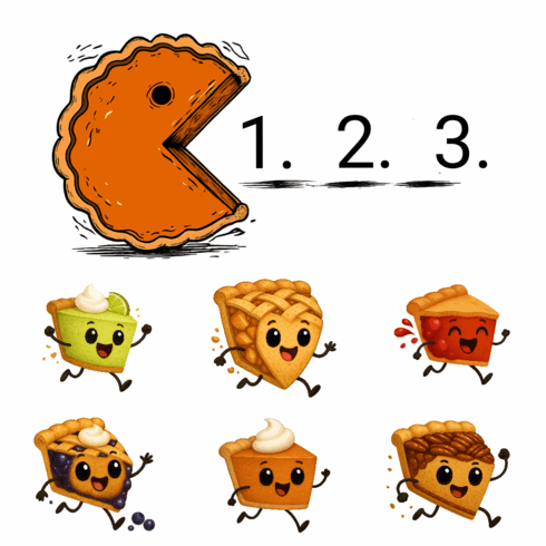 Add a graphic Pie Run...pick your flavors