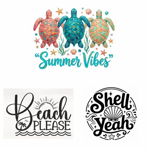 Add a shirt design beach theme