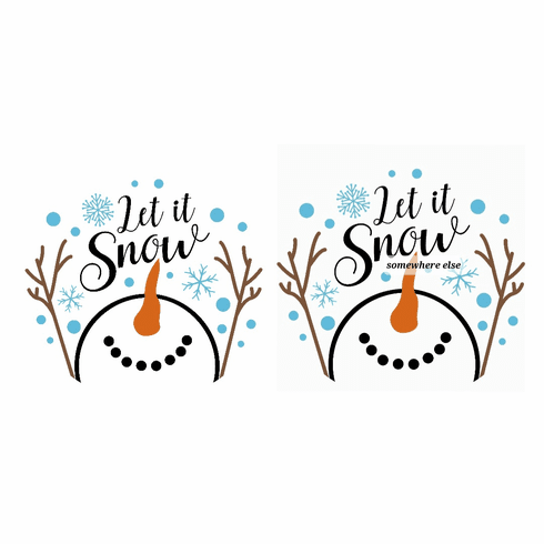 Add a shirt design winter fun