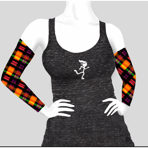 Arm sleeves halloween plaid