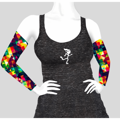 Arm Sleeves kaleidoscope square cold gear