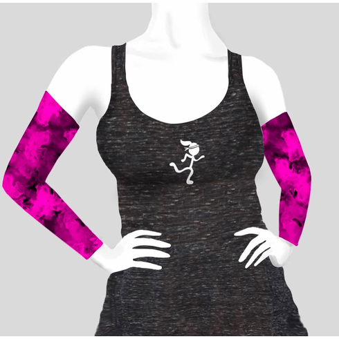 Arm Sleeves pink splash