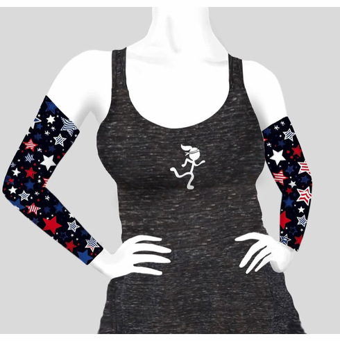Arm sleeves Red, white and blue stars