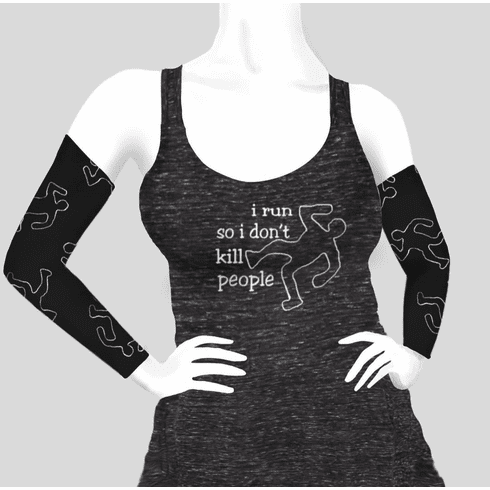 Armsleeves chalk outline