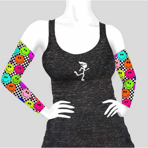 Armsleeves checkered smiley