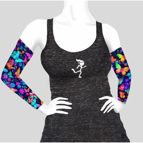 Armsleeves neon butterfly