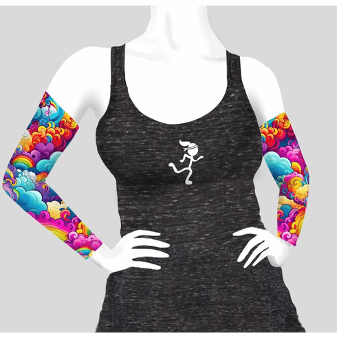 Armsleeves rainbow clouds