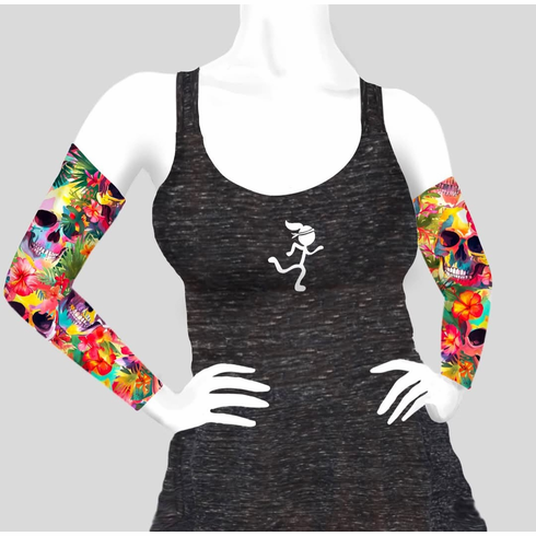 Armsleeves tropical skull