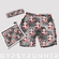 Combination double pocket shorts, wrist towel and headband