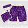 Combination double pocket shorts, wrist towel and headband