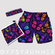 Combination double pocket shorts, wrist towel and headband