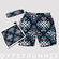 Combination double pocket shorts, wrist towel and headband