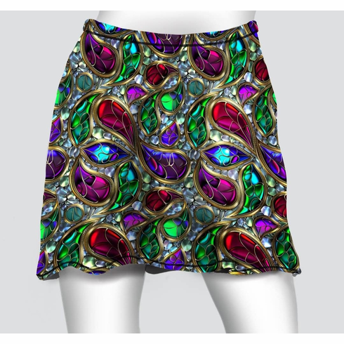 Cover skirt abstract gems