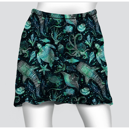 Cover skirt abstract oceans