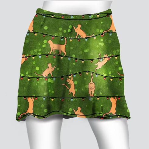 Cover skirt Christmas cats