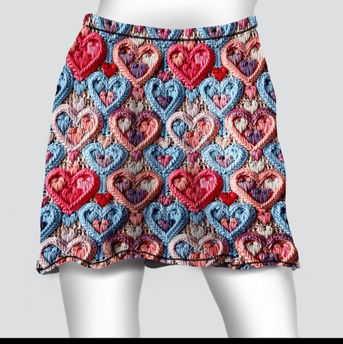 Cover skirt cold gear embroidered hearts