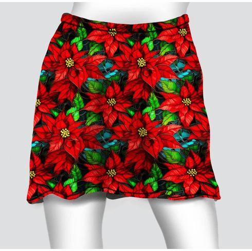 Cover skirt cold gear pointsettia