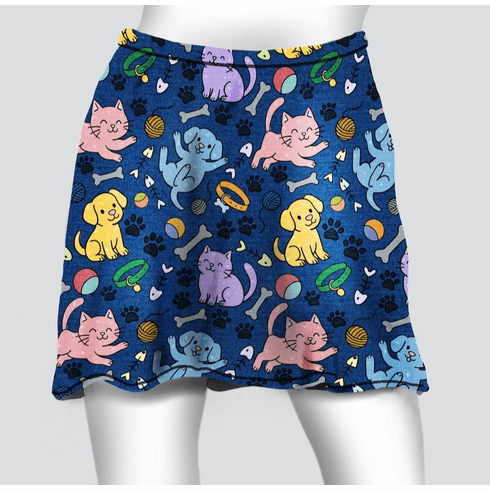 Cover skirt denim dog and cat