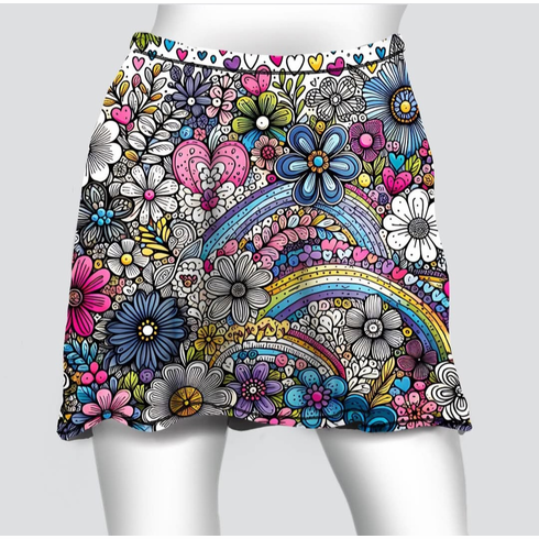 Cover skirt flower doodle