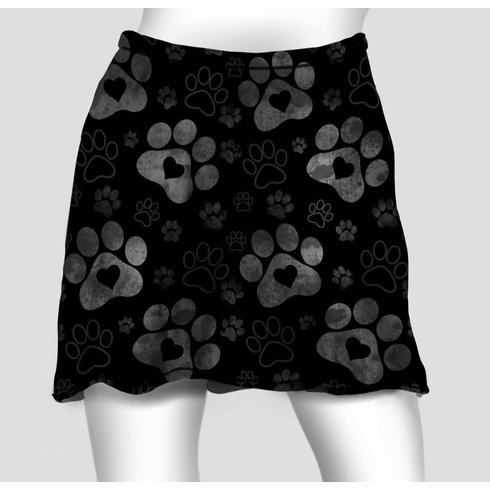 Cover skirt gray paws