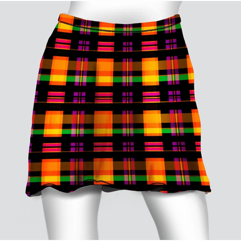 Cover skirt halloween plaid