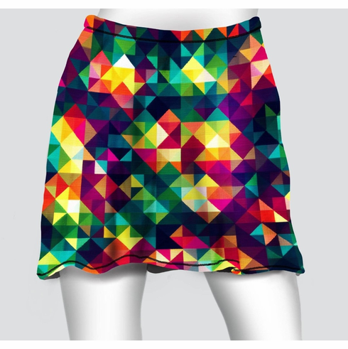 Cover skirt kaleidoscope squares cold gear