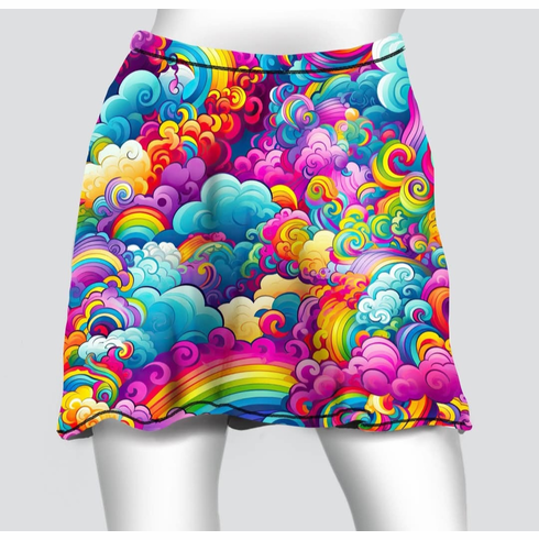 Cover skirt rainbow clouds