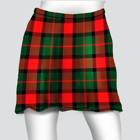 Cover skirt red and green plaid
