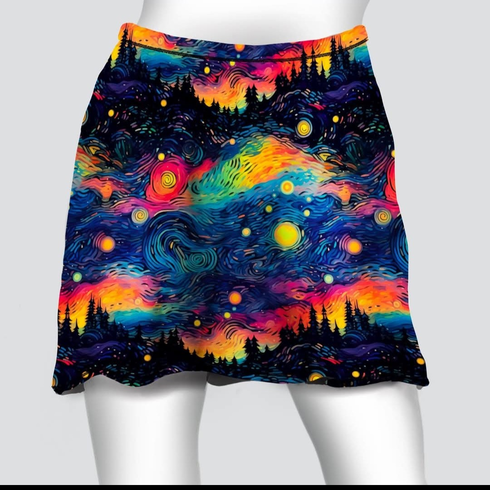 Cover skirt starry night in the pines