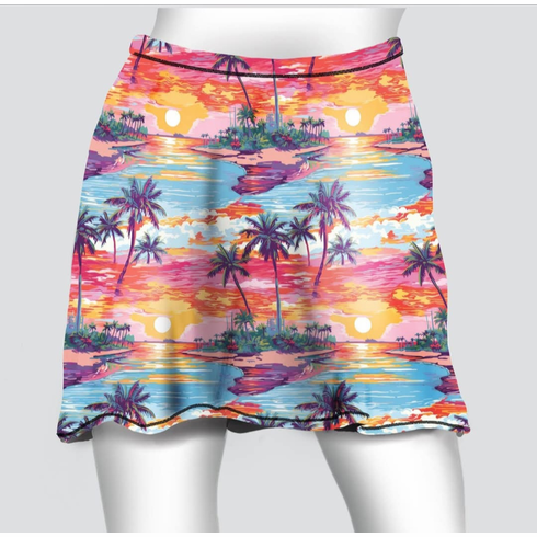 Cover skirt sunset beach
