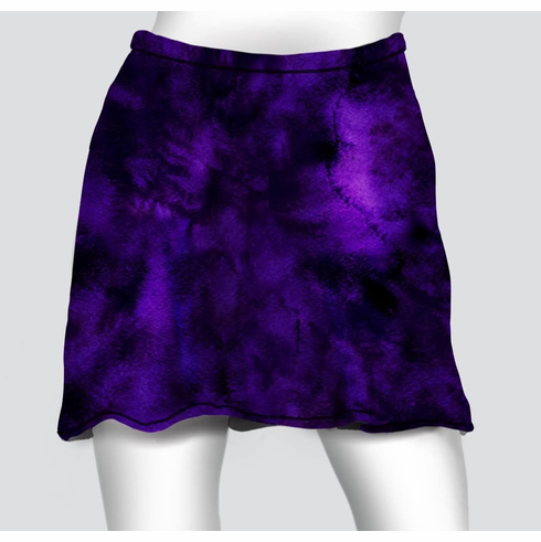 Cover skirt washed purple