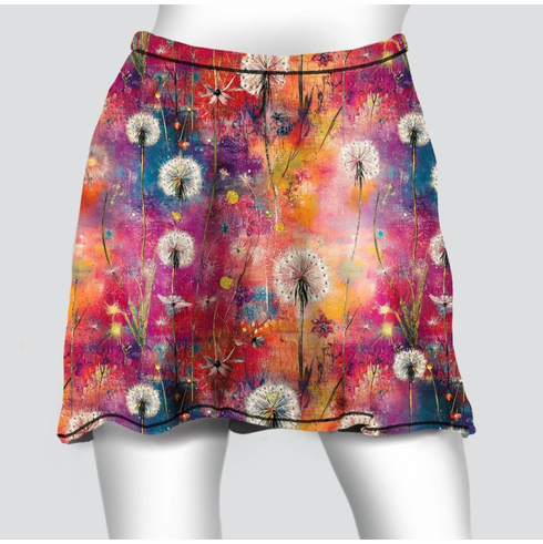 Cover skirt watercolor dandelion