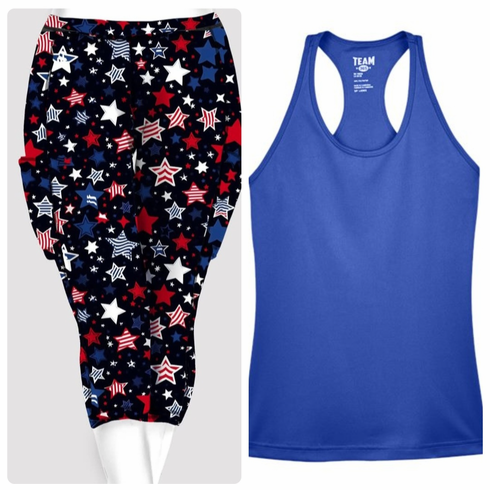 Double pocket capris and tank