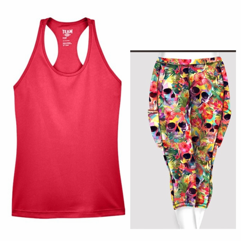 Double pocket capris and tank