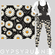 Double pocket capris black and white daisies