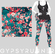 Double pocket capris cherry blossom