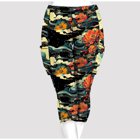 Double Pocket Capris midnight zen