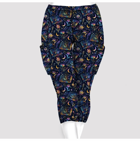 Double pocket capris neon books