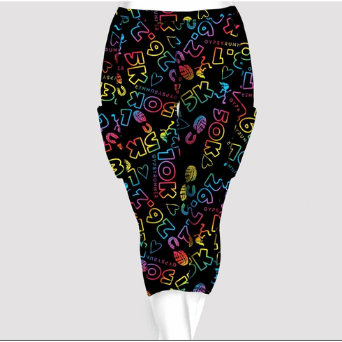 Double Pocket Capris neon mileage