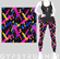 Double pocket capris neon splash